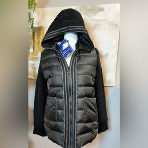NWT ET Satin Puffer Jacket